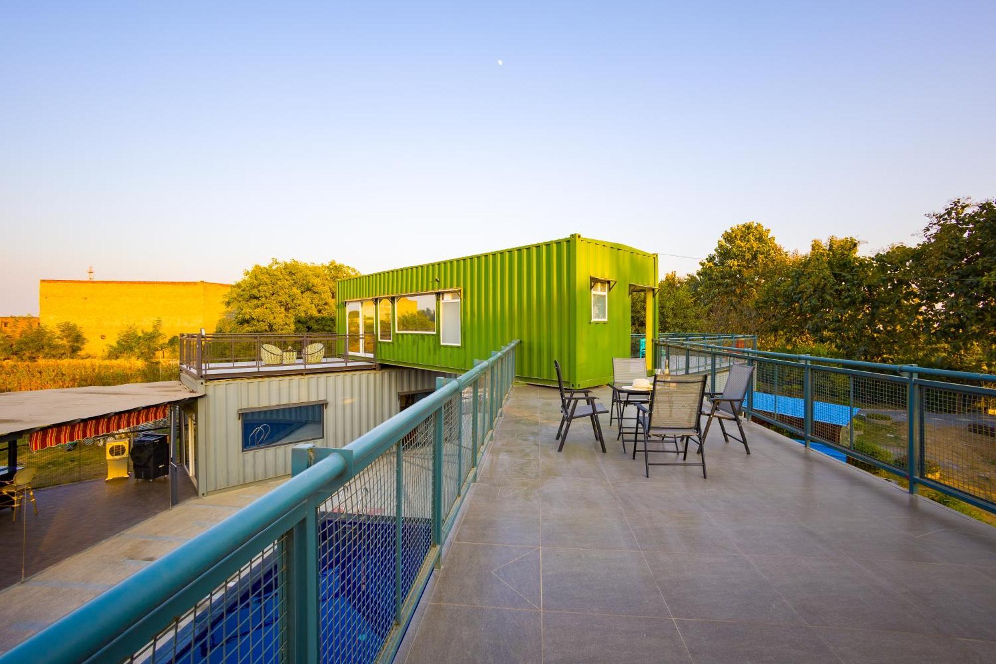 Elivaas Hidden Oasis 4Bhk With Pool, Mud House & Container House Villa Dhauj Bagian luar foto