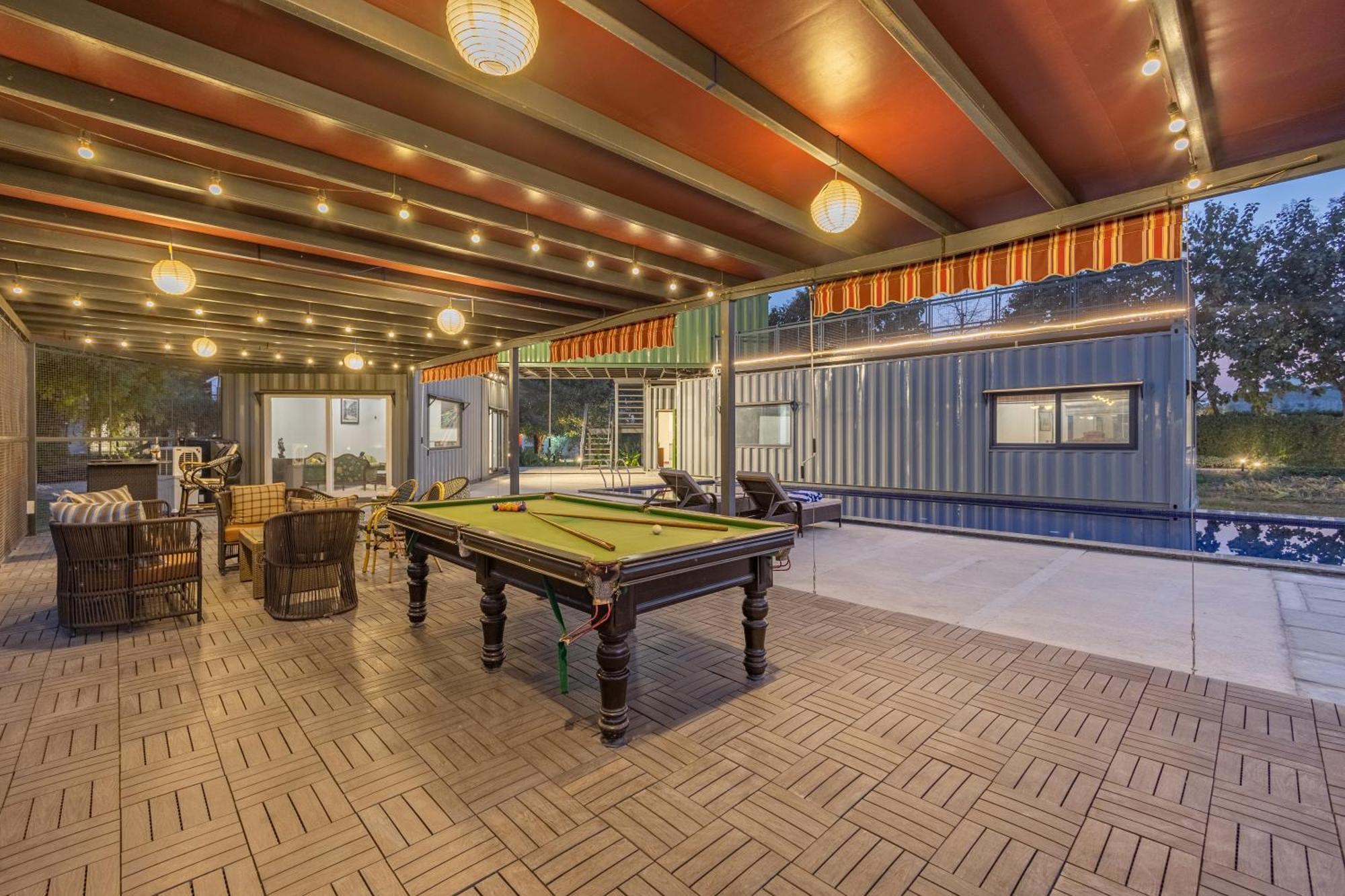 Elivaas Hidden Oasis 4Bhk With Pool, Mud House & Container House Villa Dhauj Bagian luar foto