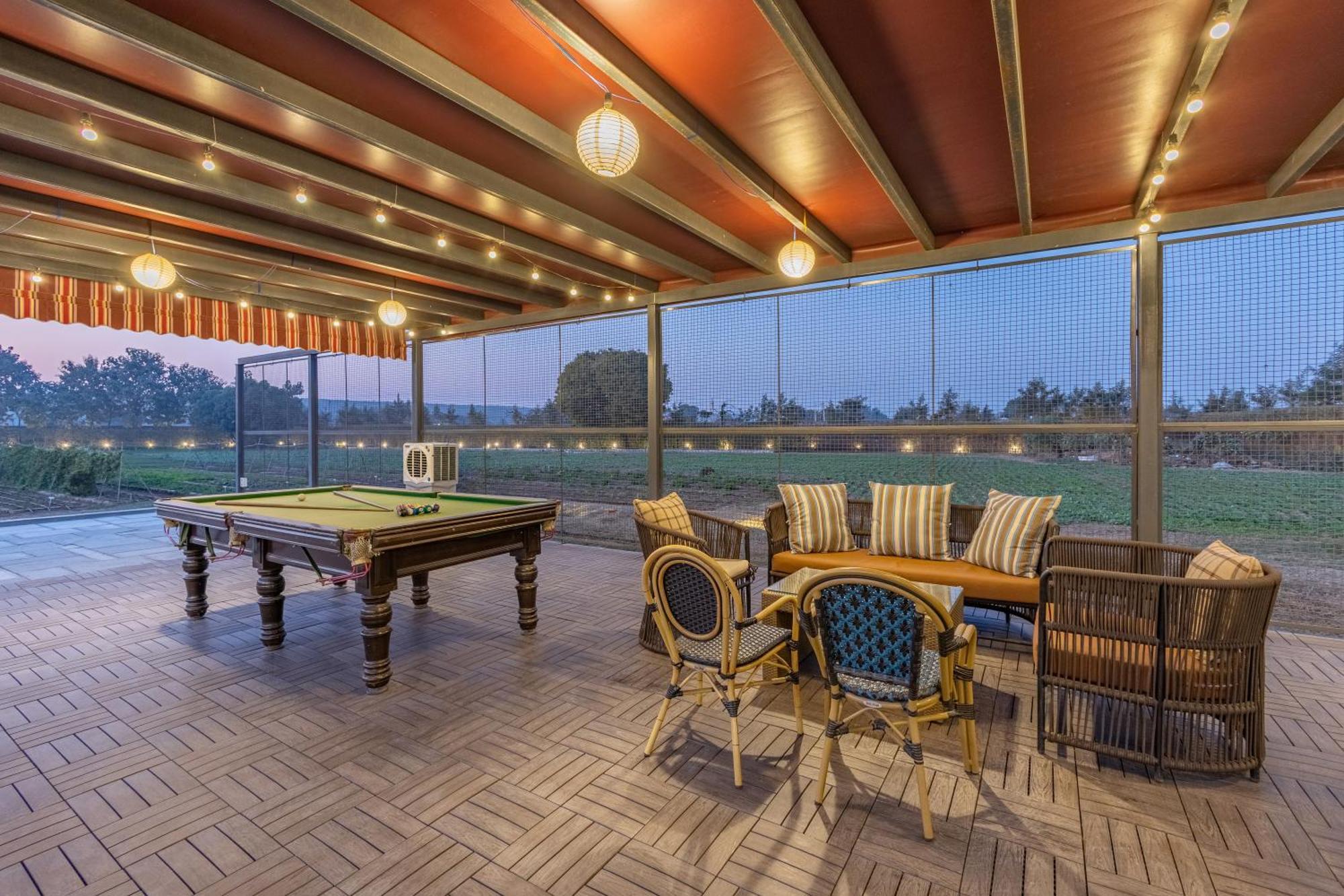 Elivaas Hidden Oasis 4Bhk With Pool, Mud House & Container House Villa Dhauj Bagian luar foto